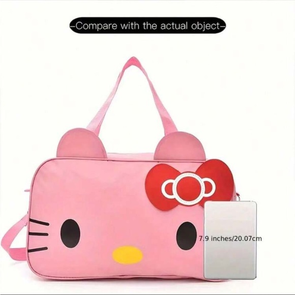 Pink Hello Kitty Duffle Bag, Hello Kitty Bag - Picture 5 of 6